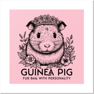 Guinea pig fur balls with personality Posters and Art